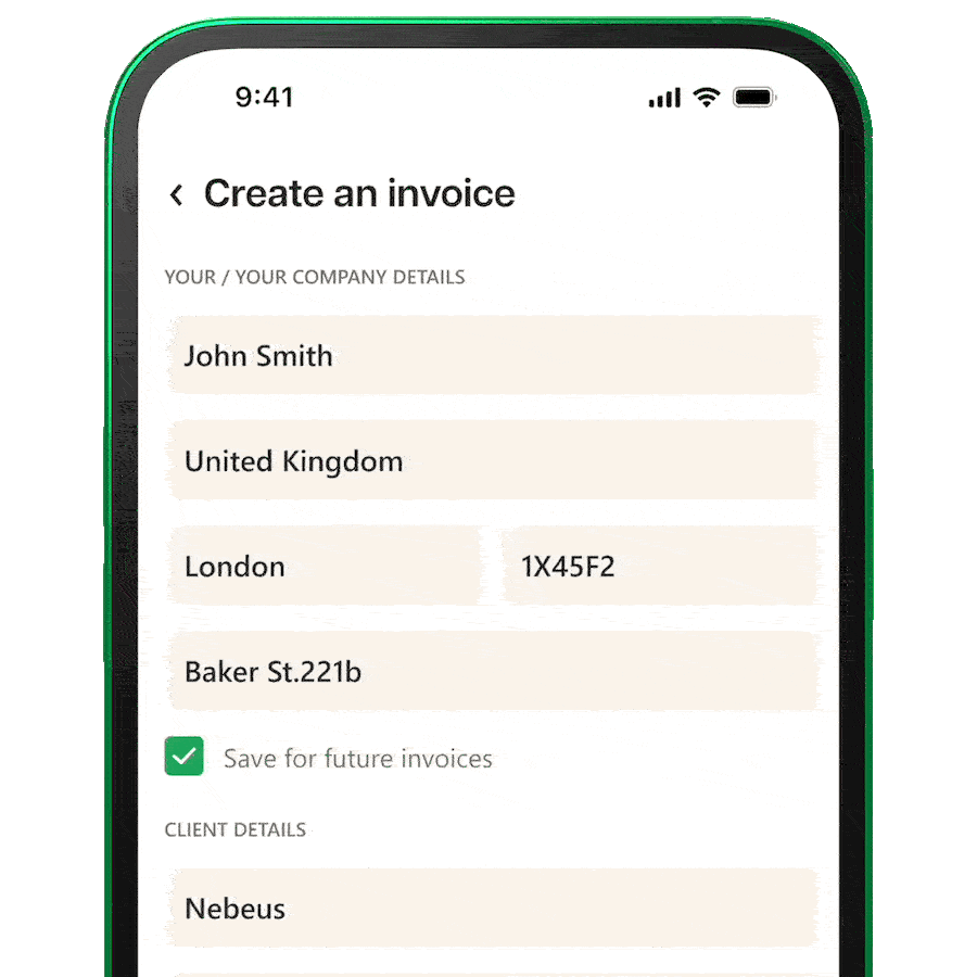 Built-in invoicing & statements