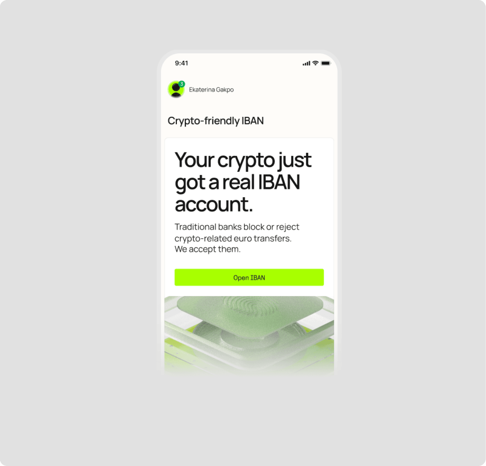 Receive crypto-related euros from exchanges, wallets, and crypto platforms