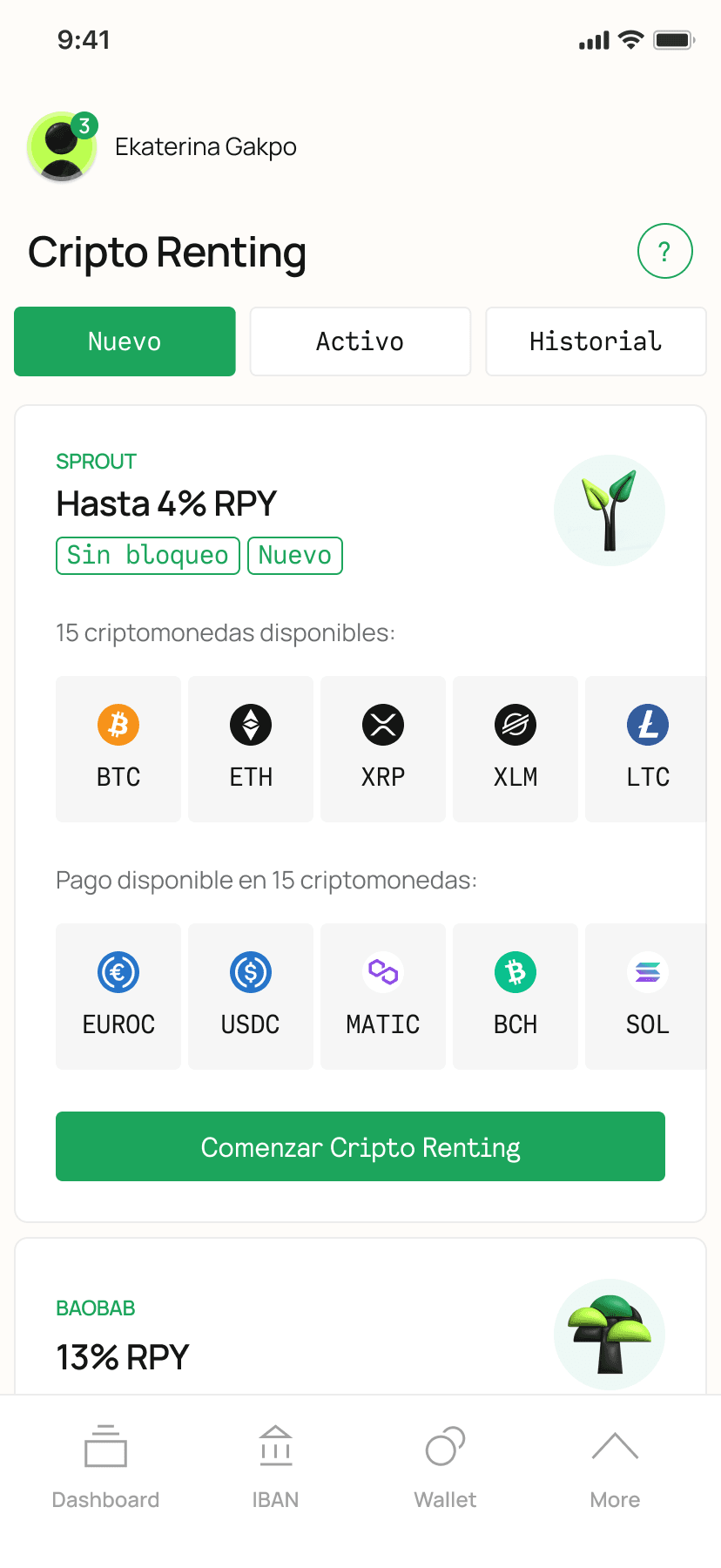 Pick and activate your Renting program